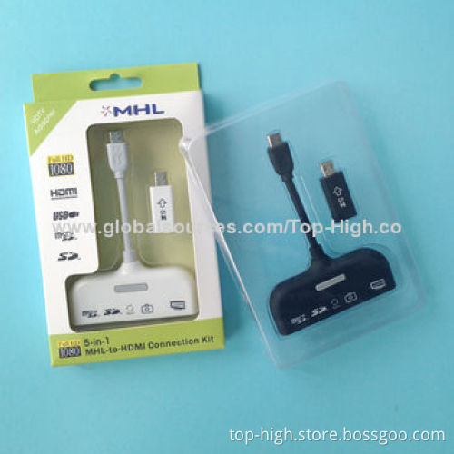 MHL To HDMI HDTV Adapter Connection Kit for All MHL Enabled Devices